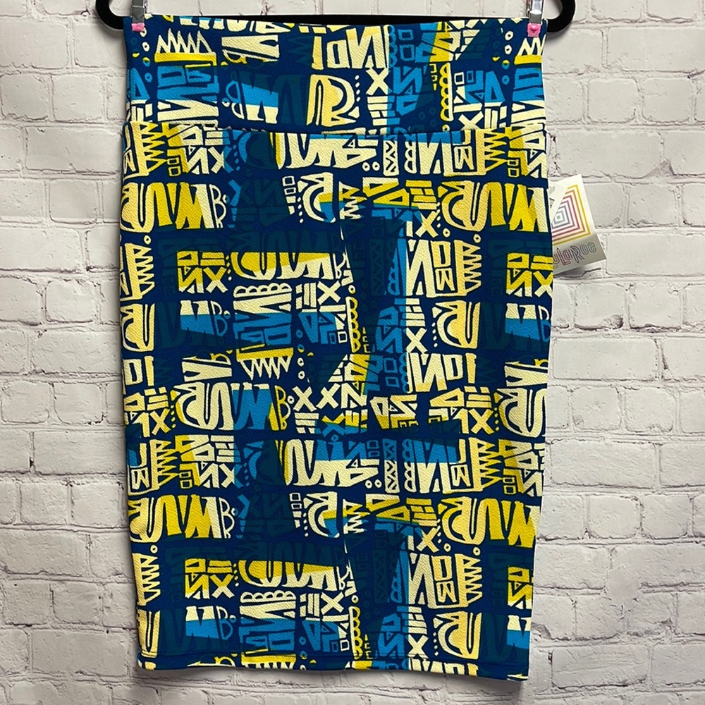Lularoe Medium MIDI patterned skirt